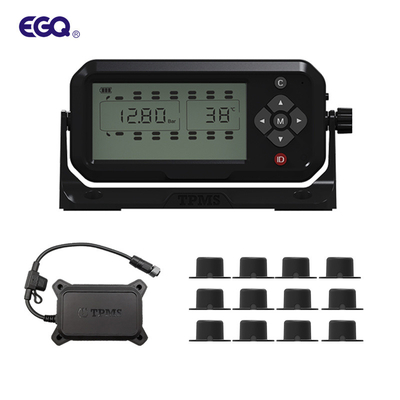 203psi tipo sistema de la goma del sistema 12 del coche TPMS del monitor de la presión de neumático del sensor 433.92MHz