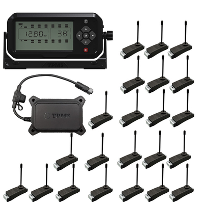 22 sistema del camión TPMS del sensor RS232 de la presión de neumáticos del camión de la rueda 433.92HMz