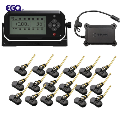 Sistema TPMS de remolque con salida RS232 con sensor de vástago de válvula de 18 ruedas