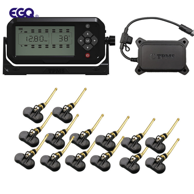Sistema de control de presión de neumáticos TPMS para camión con sensor de vástago de válvula de rueda de 14 ruedas