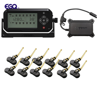Repetidor del sensor del vástago de la válvula de 12 ruedas y sistema de control de la presión de los neumáticos del receptor