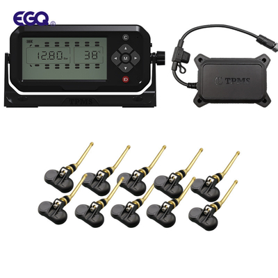 Sistema de control de presión de neumáticos con sensor de vástago de válvula de rueda de 10 MHz Pantalla de segmento LCD de 433,92 MHz