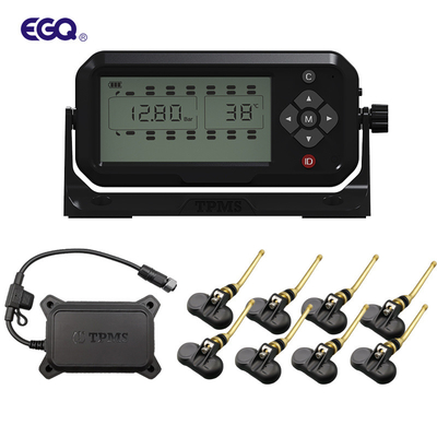 Sensor de vástago de válvula de 8 ruedas, sistema TPMS de remolque, sistema de control de presión de neumáticos