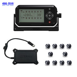 10 sistema de vigilancia del neumático del remolque de la exhibición del camión TPMS LCD del neumático