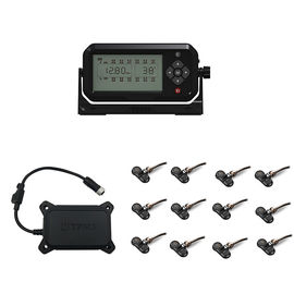 Sistema de control de presión de neumáticos de camión de 12 ruedas Sensores agrupados TPMS 433.92MHz 12mA 203 Psi