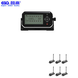 Soluciones inalámbricas del camión de remolque de las ruedas de la exhibición seis del LCD TPMS