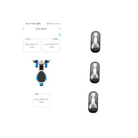 Motocicleta rodada TPMS de la parte posterior tres en tiempo real de Bluetooth