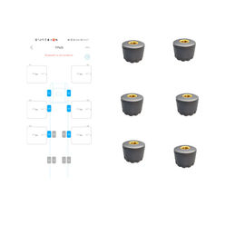 120 sistema en tiempo real del coche TPMS del sistema de vigilancia APP Bluetooth de la presión de neumáticos del coche de la PSI
