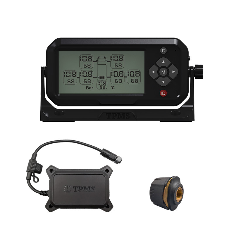 Camión TPMS de la exhibición del LCD de la señal de las soluciones RS232 de los conmutadores TPMS para 2-22 Wheeels