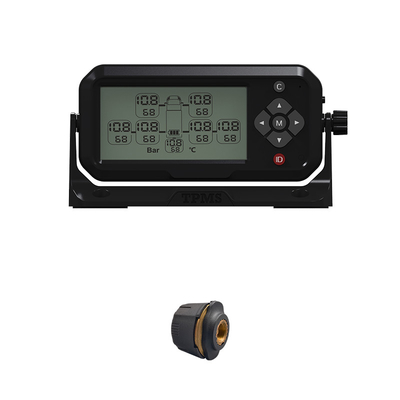 Sistema de vigilancia de la presión de neumáticos del autobús TPMS del neumático de la exhibición una del LCD